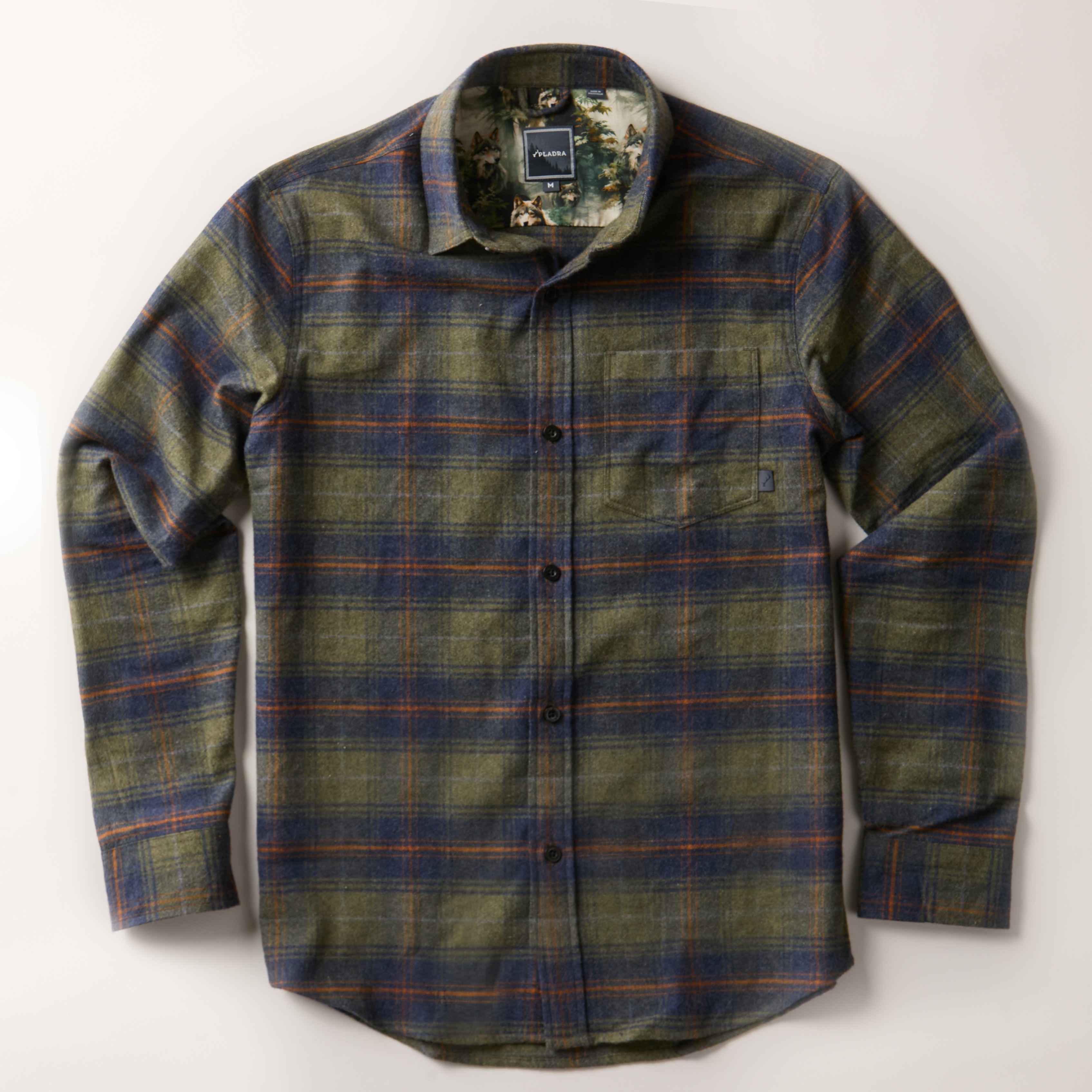 olive green satin dress plus size Pladra Men's Everett Green Flannel Shirt