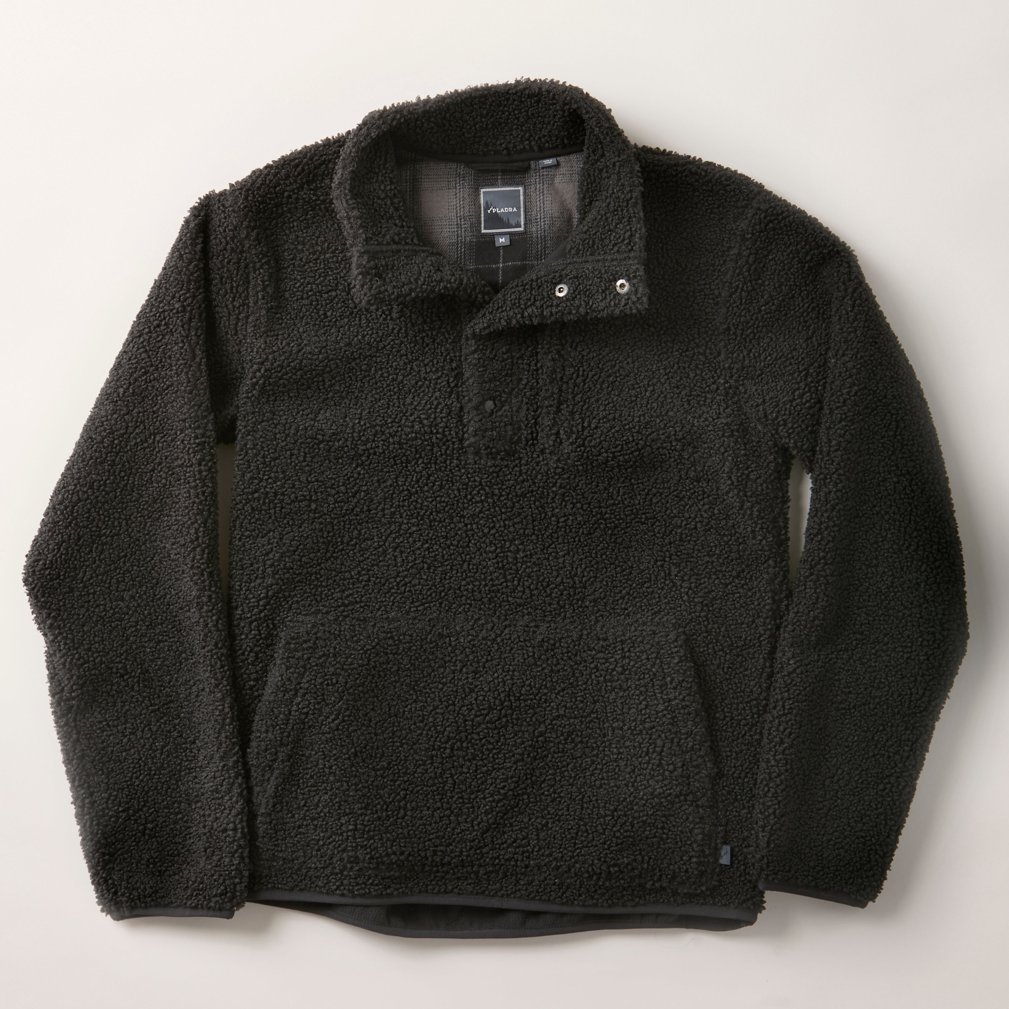Cypress Sherpa Fleece | Onyx Black | Men's Cozy Fleece – Pladra