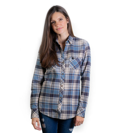 Women's Gunnison Go To Flannel Shirt- Mayfly Tan