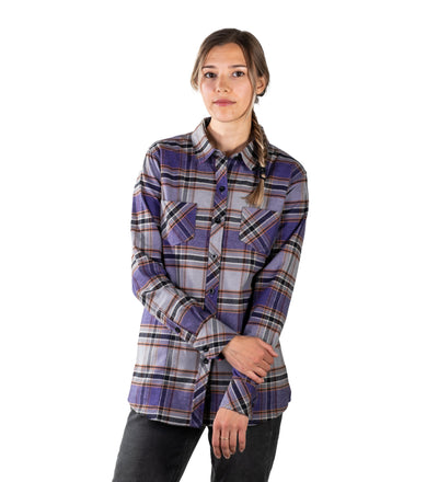 Women's Every Day Flannel Shirt- RP Moonlit Grey