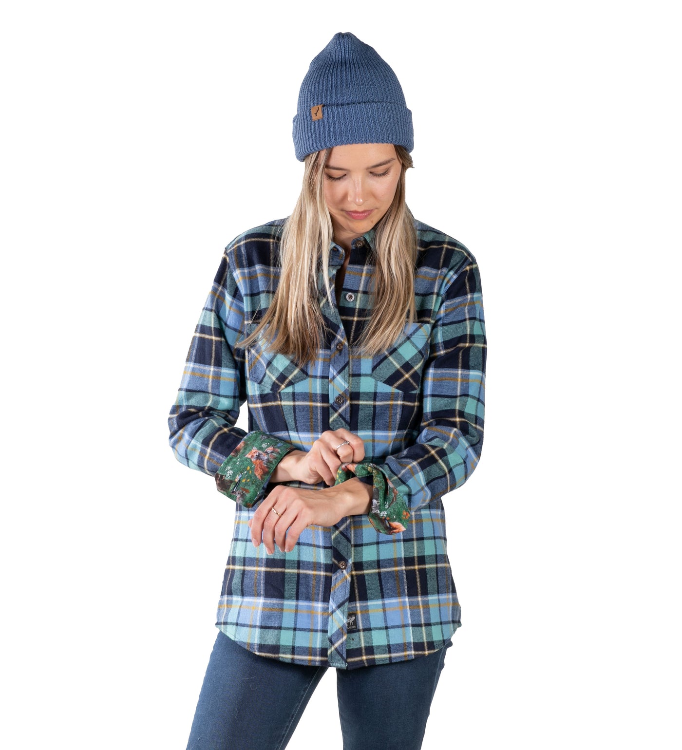 Women's Every Day Flannel Shirt- Bay Blue