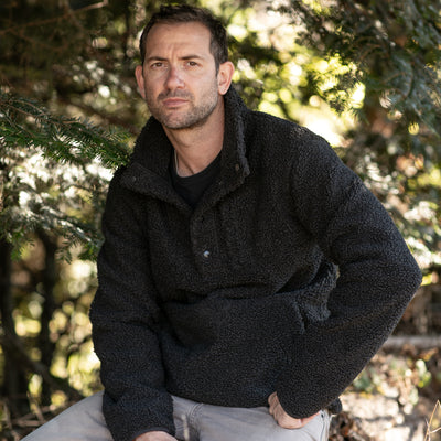 Men's Cypress Sherpa Fleece- Onyx Black