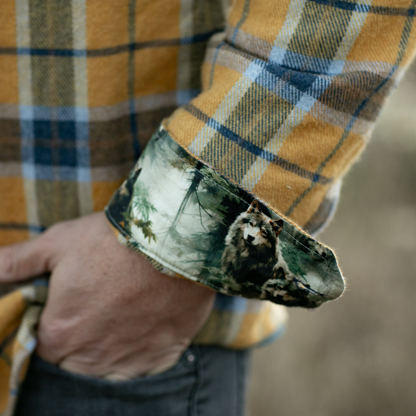 Men's Workhorse Elite Flannel Shirt- Easton Gold