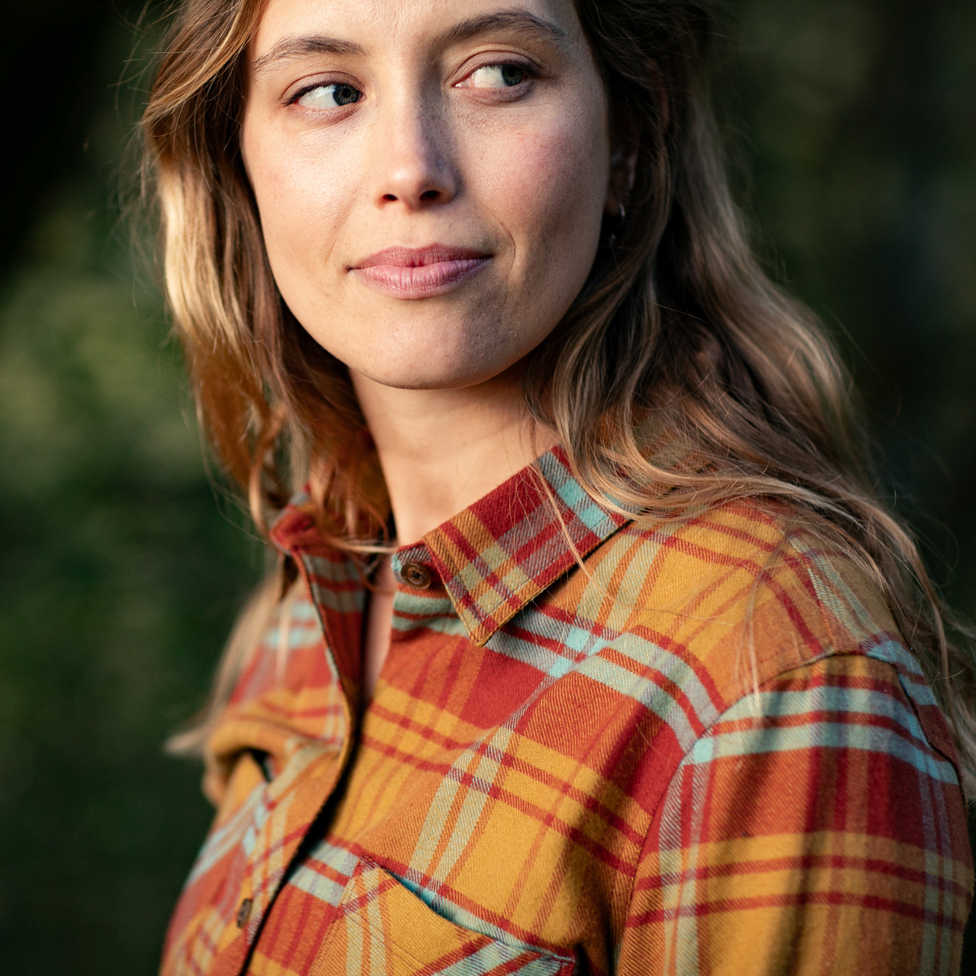 Women's Every Day Flannel Shirt- Cottonwood Orange