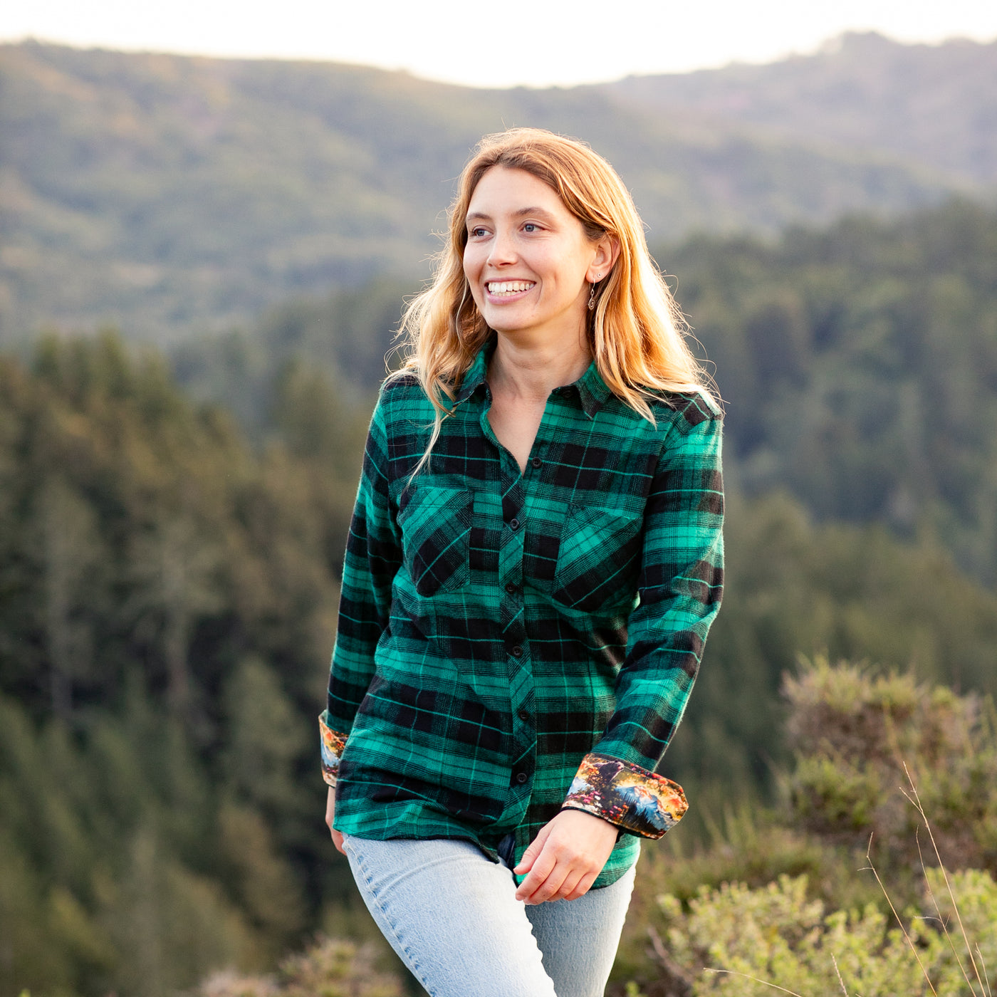 Women's Every Day Flannel Shirt- Harbor Black