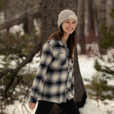 Women's Every Day Flannel Shirt- Sterling Grey Heather