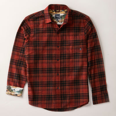 Men's Every Day Flannel Shirt- Autumn Red