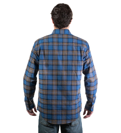 Men's Every Day Flannel Shirt- Bennett Blue