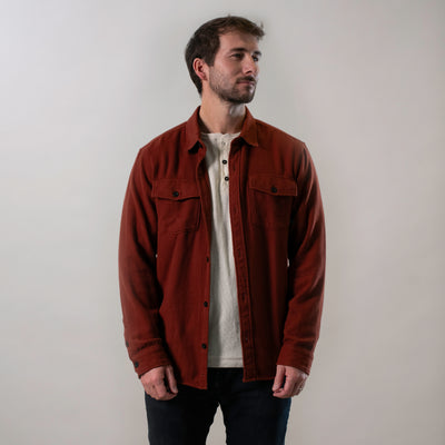 Men's Fireside Flannel - Brick Red