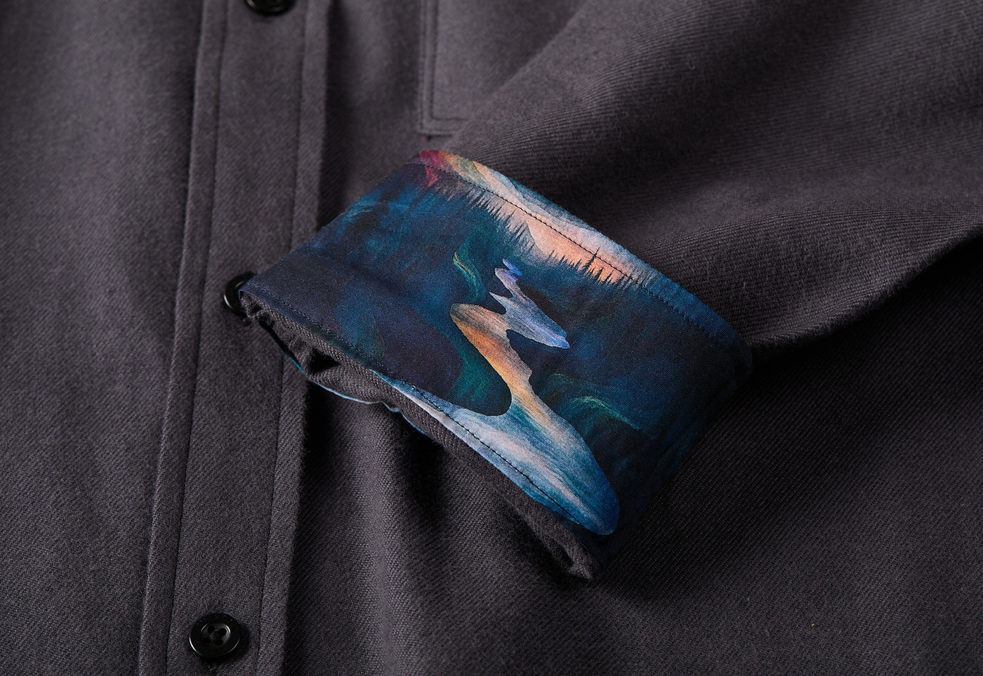 Men's Cascade Flannel Shirt - Charcoal Grey