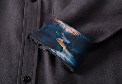 Men's Cascade Flannel Shirt - Charcoal Grey