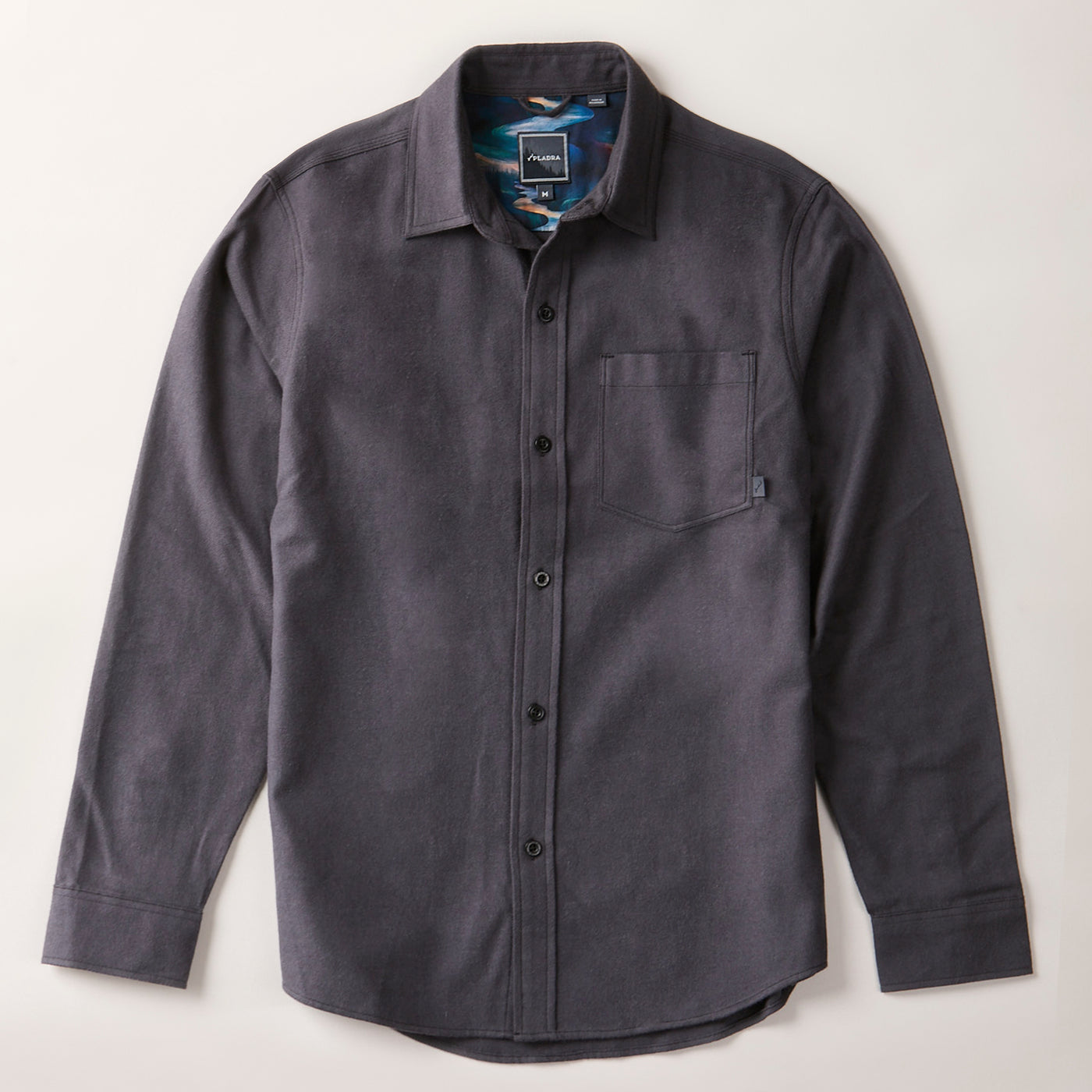 Men's Cascade Flannel Shirt - Charcoal Grey