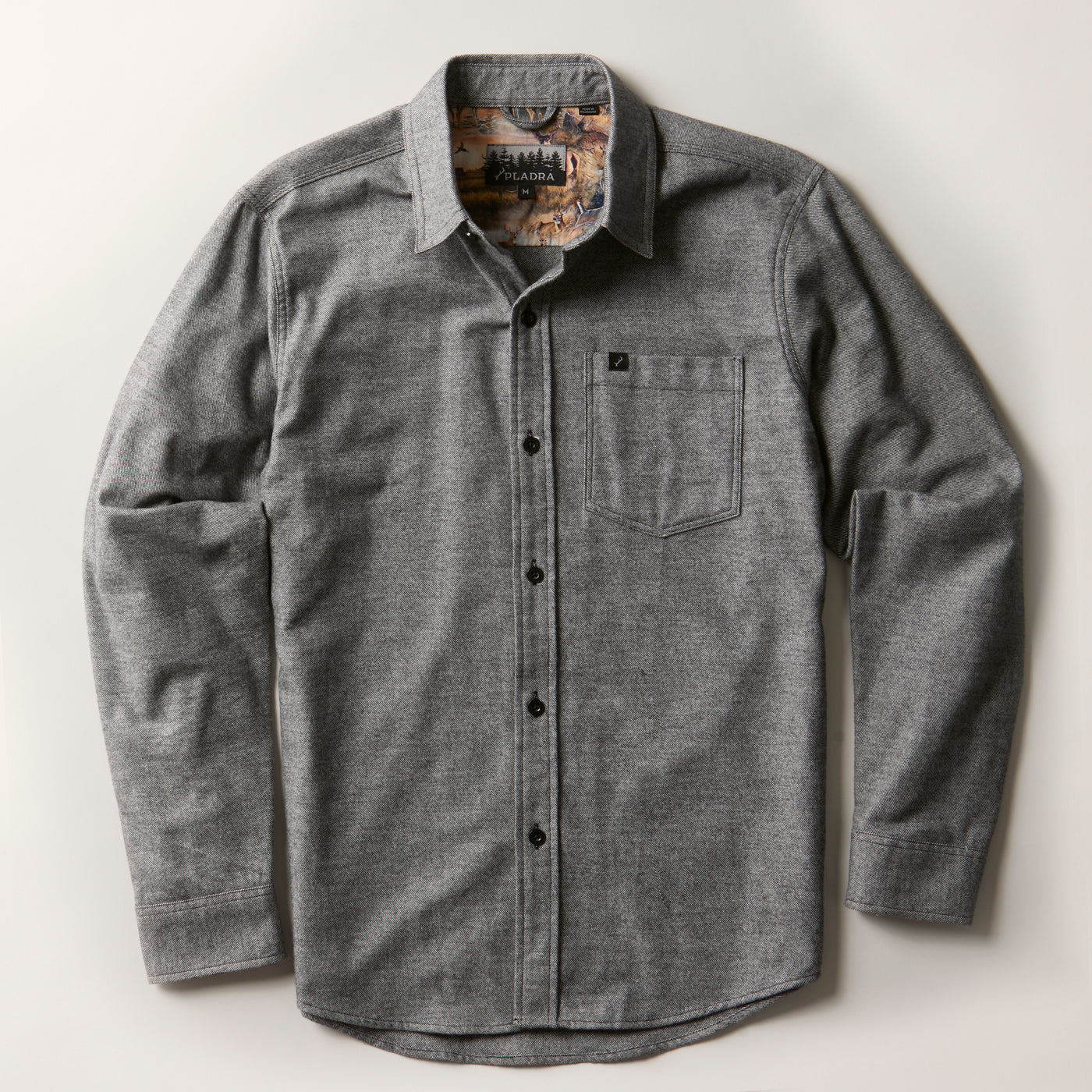 Men's Cascade Flannel Shirt - Charcoal Grey Heather