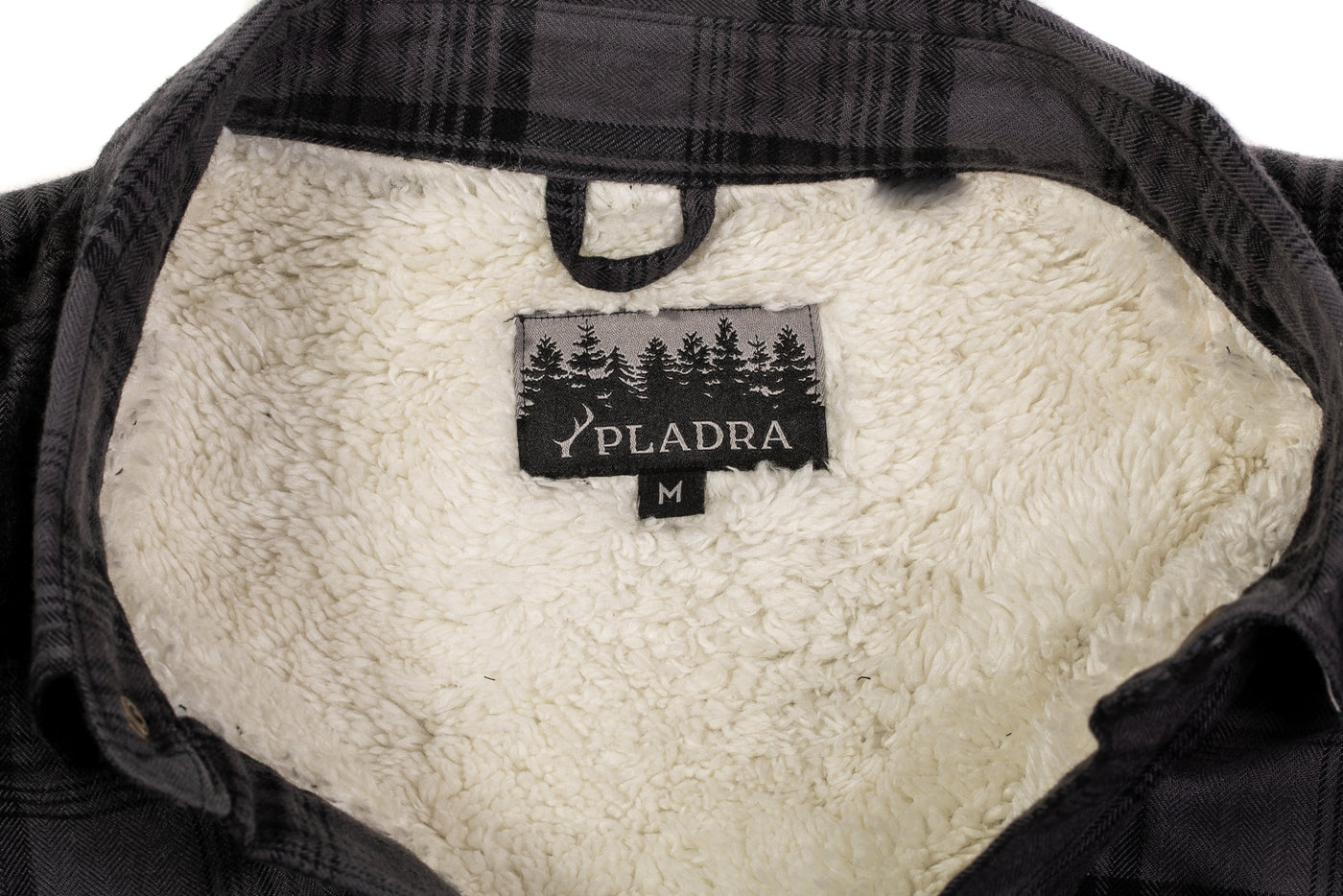 Men's Northwood Sherpa Insulated Flannel Jacket- Deadwood Black