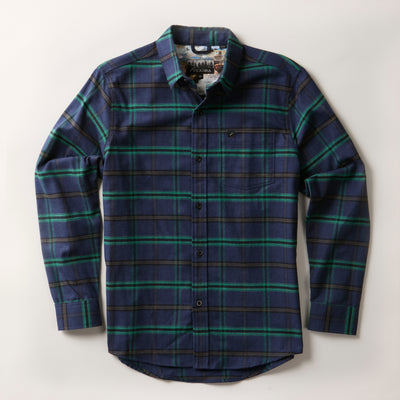 Men's Every Day Elite Flannel Shirt- Drake Blue