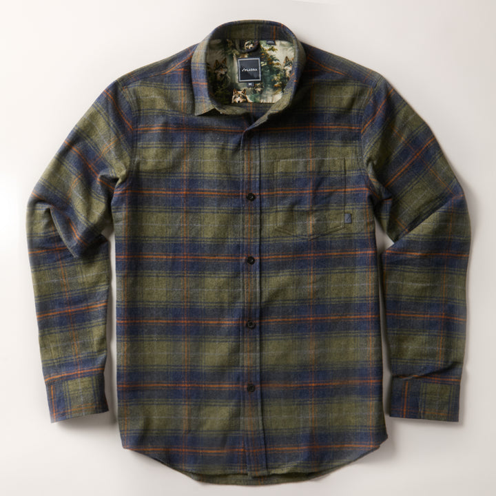 Men's Every Day Flannel Shirt- Everett Green Heather XX-Large-Tall