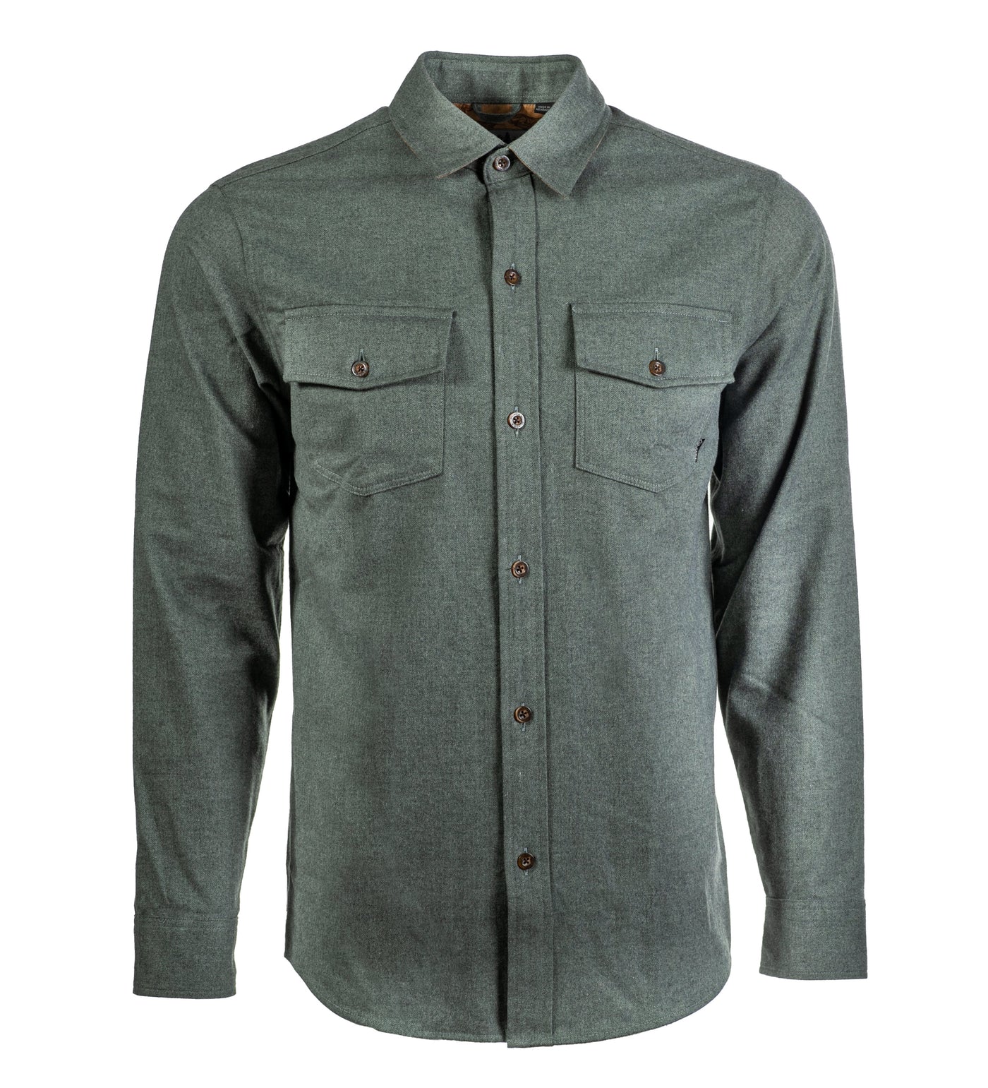 Men's Cascade Elite Flannel Shirt - Loden Green Heather