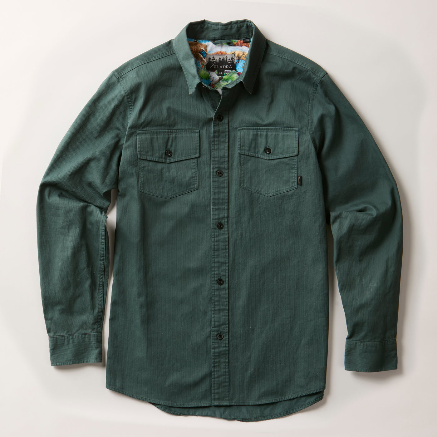 Men's Leon Workhorse Shirt - Fir Green Pincord