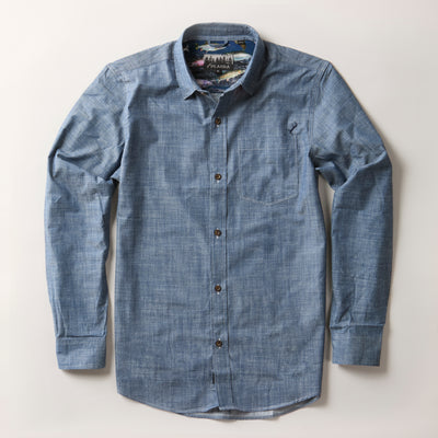 Men's Cascade Shirt - Indigo Blue Chambray