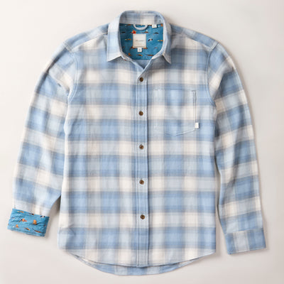 Men's Every Day Elite Flannel Shirt- Mendocino Blue
