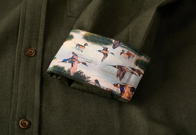 Men's Cascade Flannel Shirt - Olive Green