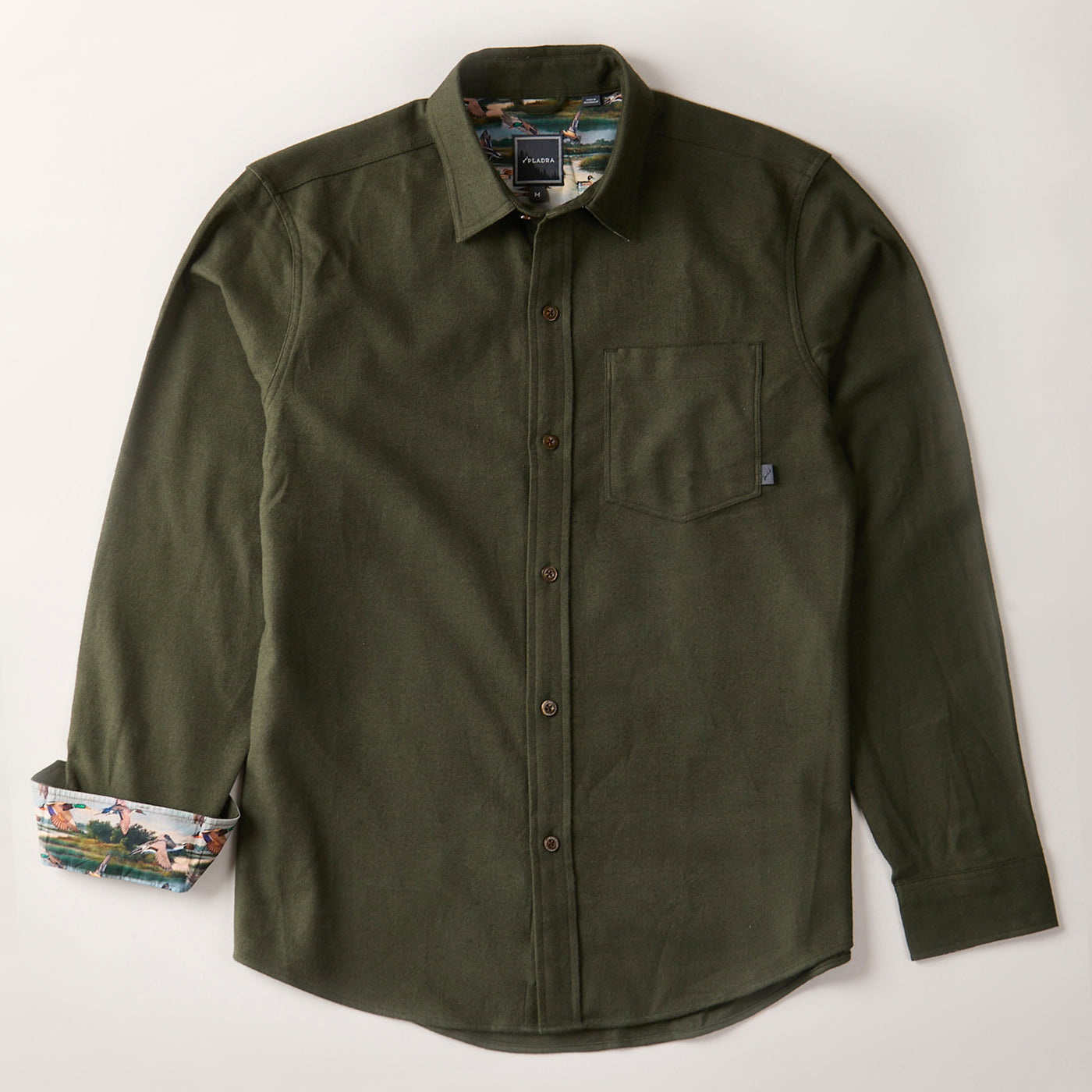 Men's Cascade Flannel Shirt - Olive Green