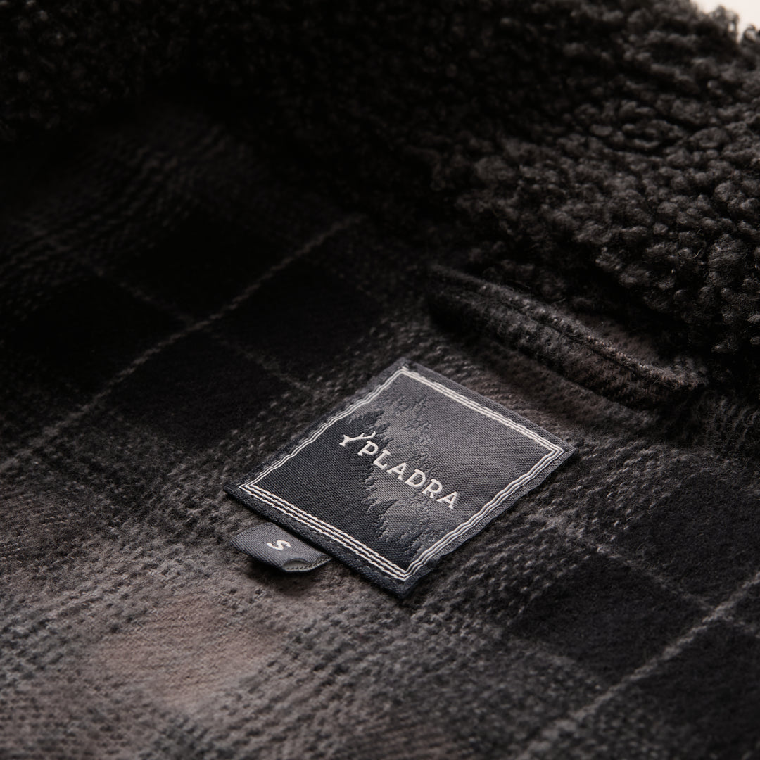 Cypress Sherpa Fleece | Onyx Black | Men's Cozy Fleece – Pladra