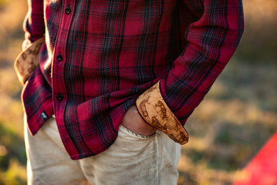 Men's Fireside Flannel - Deadwood Red