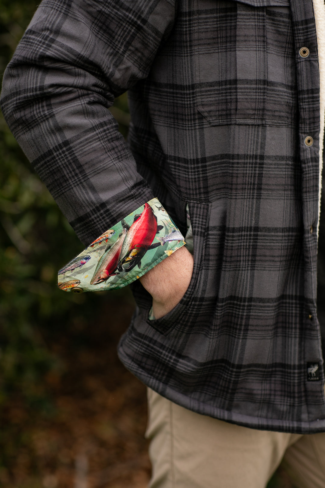 Sherpa Fur Thermal Fleece Lined Lumberjack Shirt Jacket Northwood