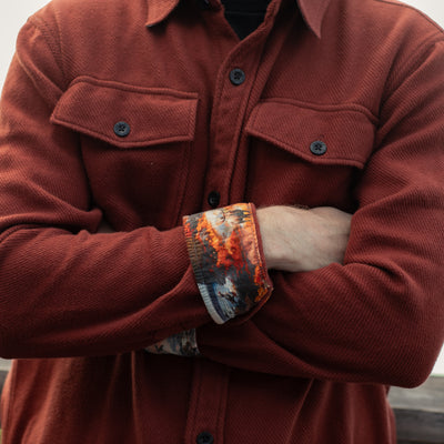 Men's Fireside Flannel - Brick Red