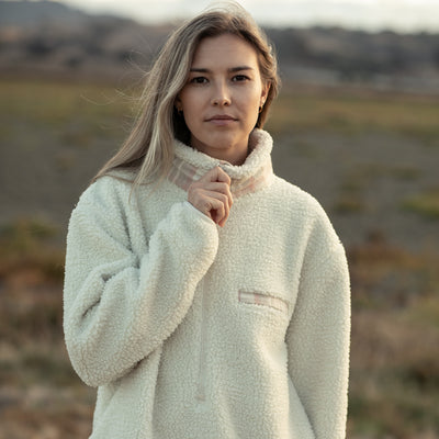 Women's Jenner Sherpa Fleece- Oatmeal White