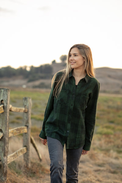 Women's Every Day Elite Flannel Shirt- Humboldt Green