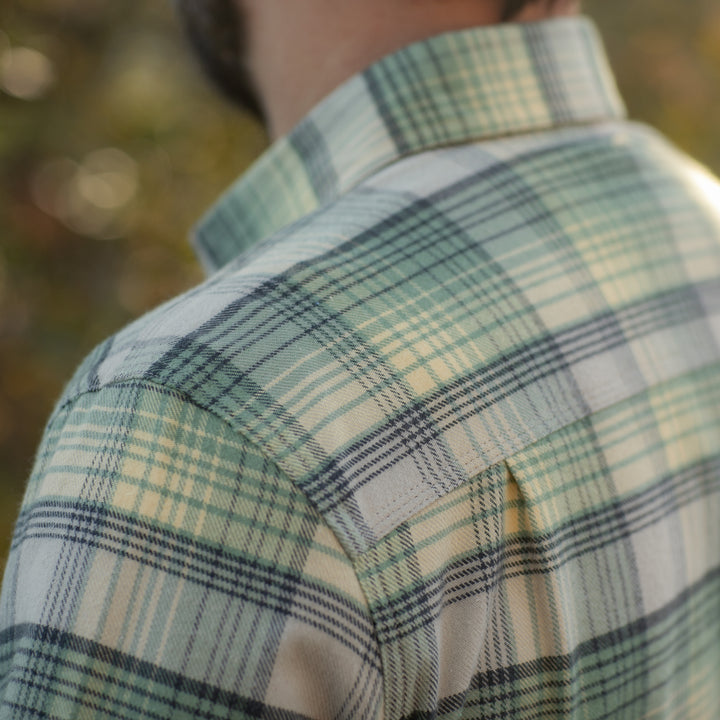Close-up of a person wearing the Men&
