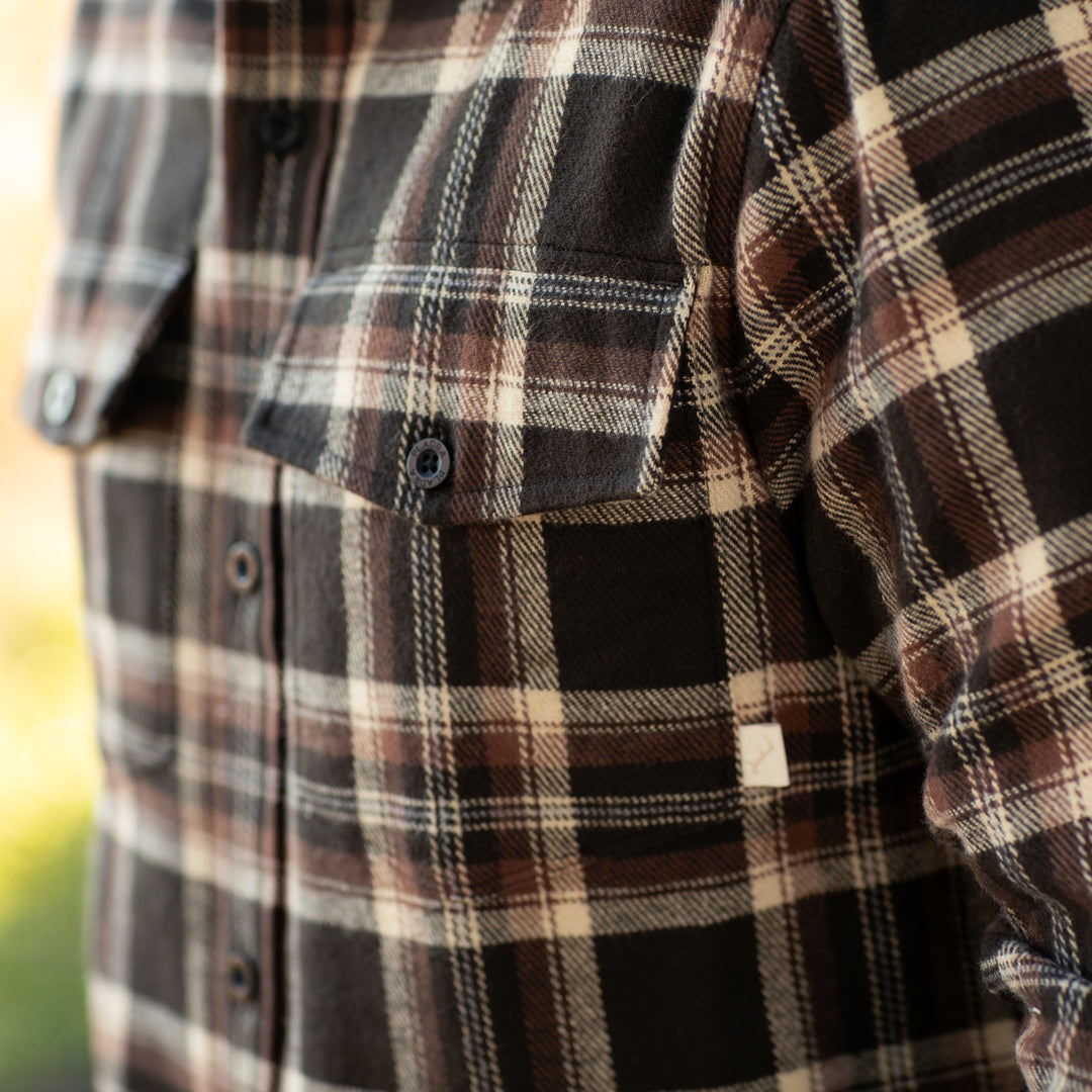 A close-up of a person wearing the Men&