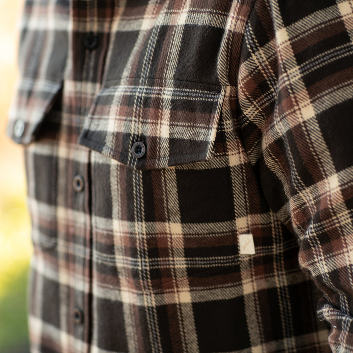 A close-up of a person wearing the Men&