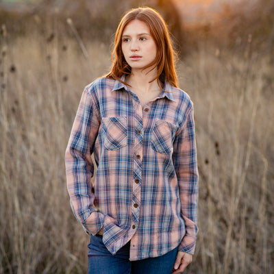 Women's Fireside Flannel- Lily Pink