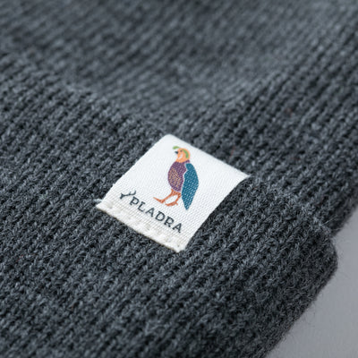 Stretch Cuff Beanie- Dark Grey Heather