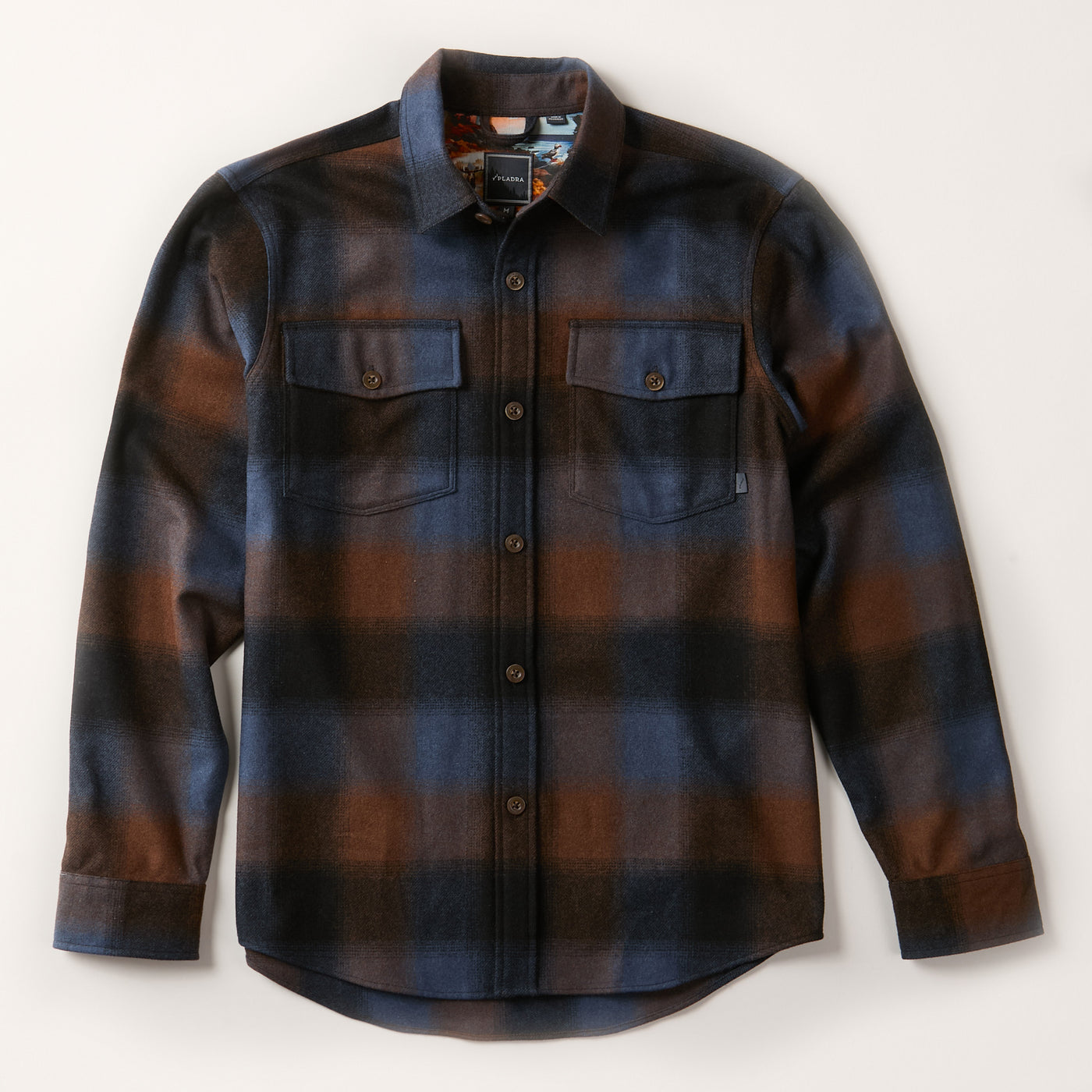 Men's Workhorse Wool Flannel Shirt- Tundra Brown