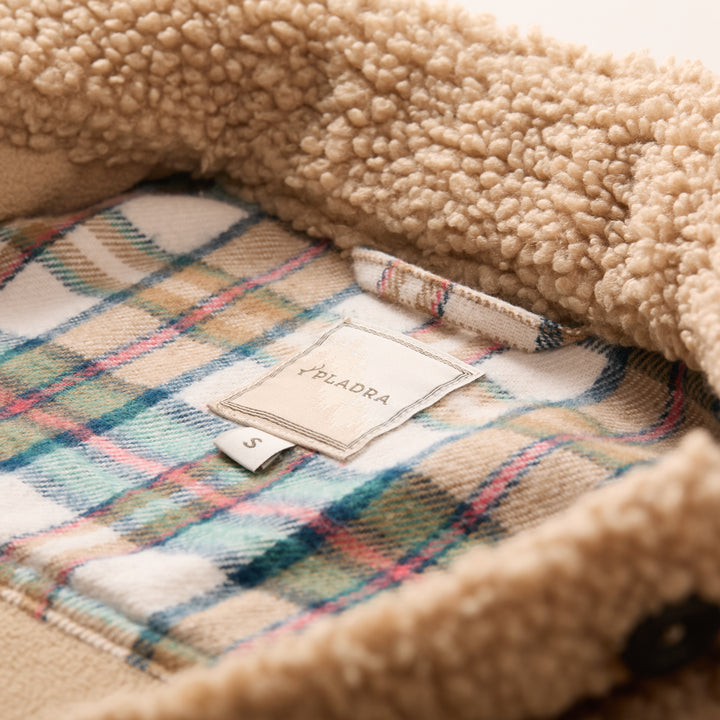 Women's Headlands Sherpa Shacket – Almond Tan – Pladra