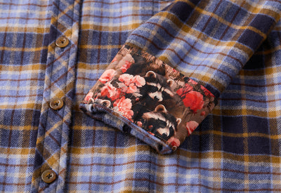 Women's Every Day Flannel Shirt- Aster Blue