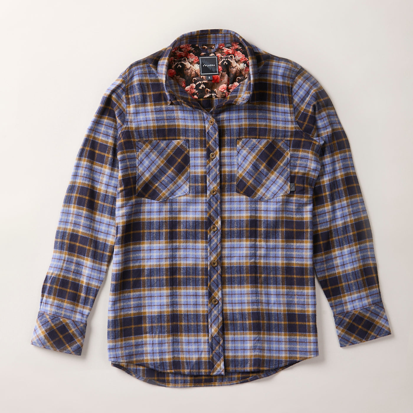 Women's Every Day Flannel Shirt- Aster Blue