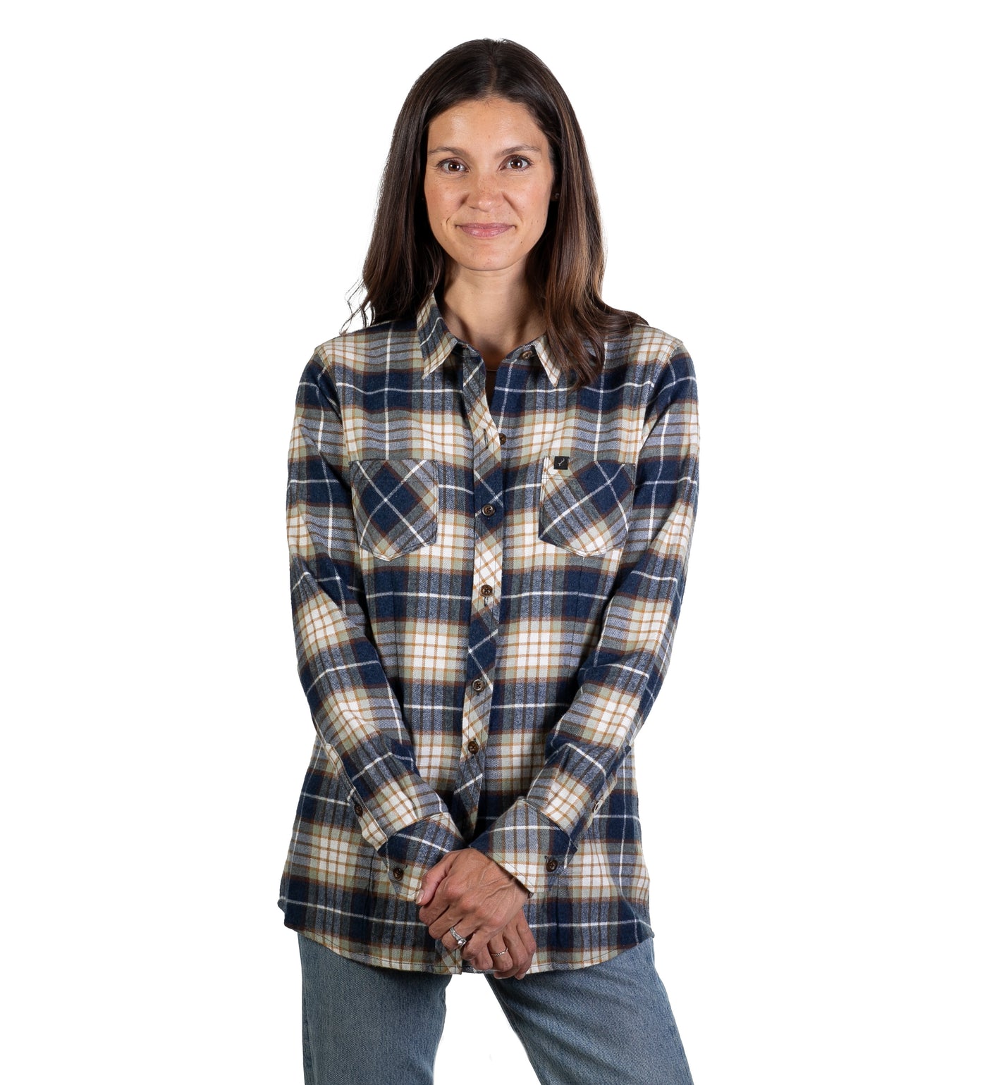 Women's Every Day Flannel Shirt- Banff Blue