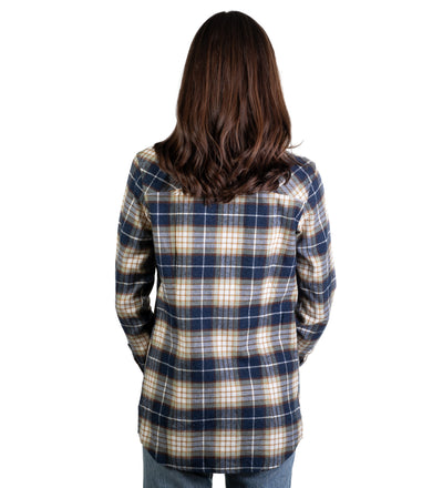 Women's Every Day Flannel Shirt- Banff Blue