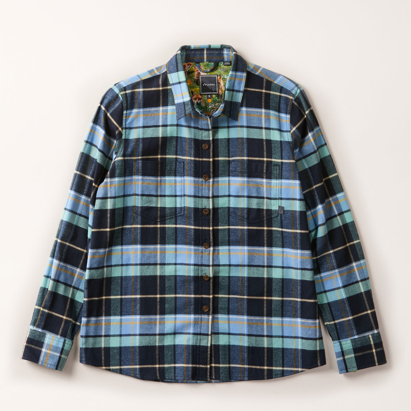 Women's Relaxed Every Day Flannel Shirt- Bay Blue