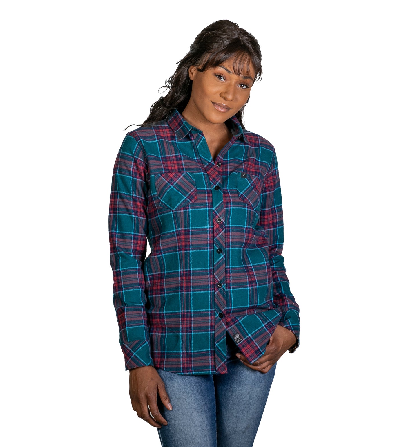 Women's Every Day Flannel Shirt- Belize Blue – Pladra