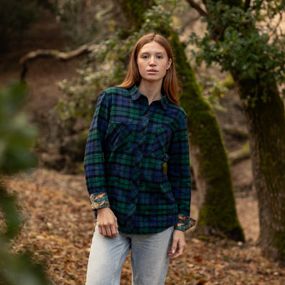 Women's Every Day Flannel Shirt- Bolinas Blue