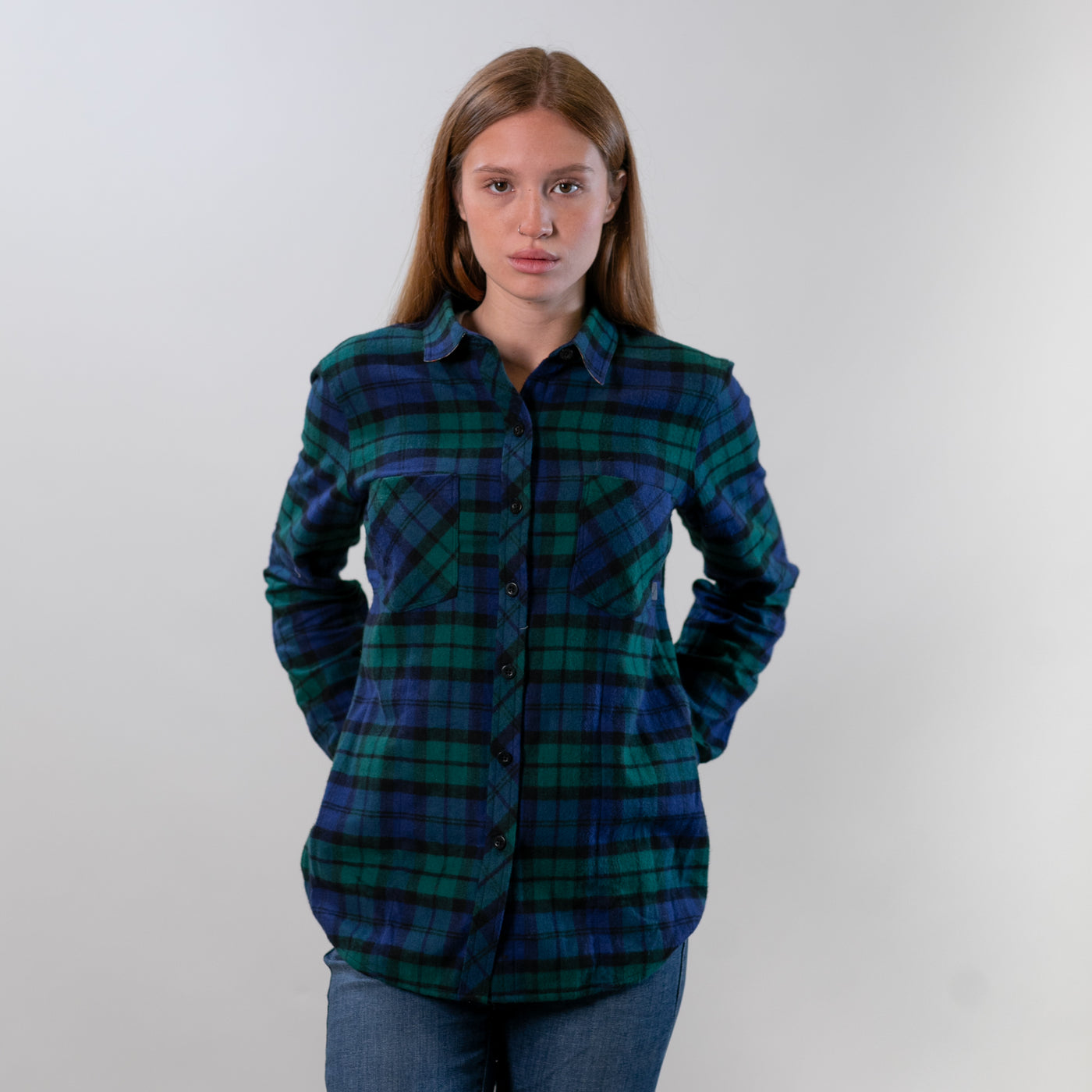 Women's Every Day Flannel Shirt- Bolinas Blue