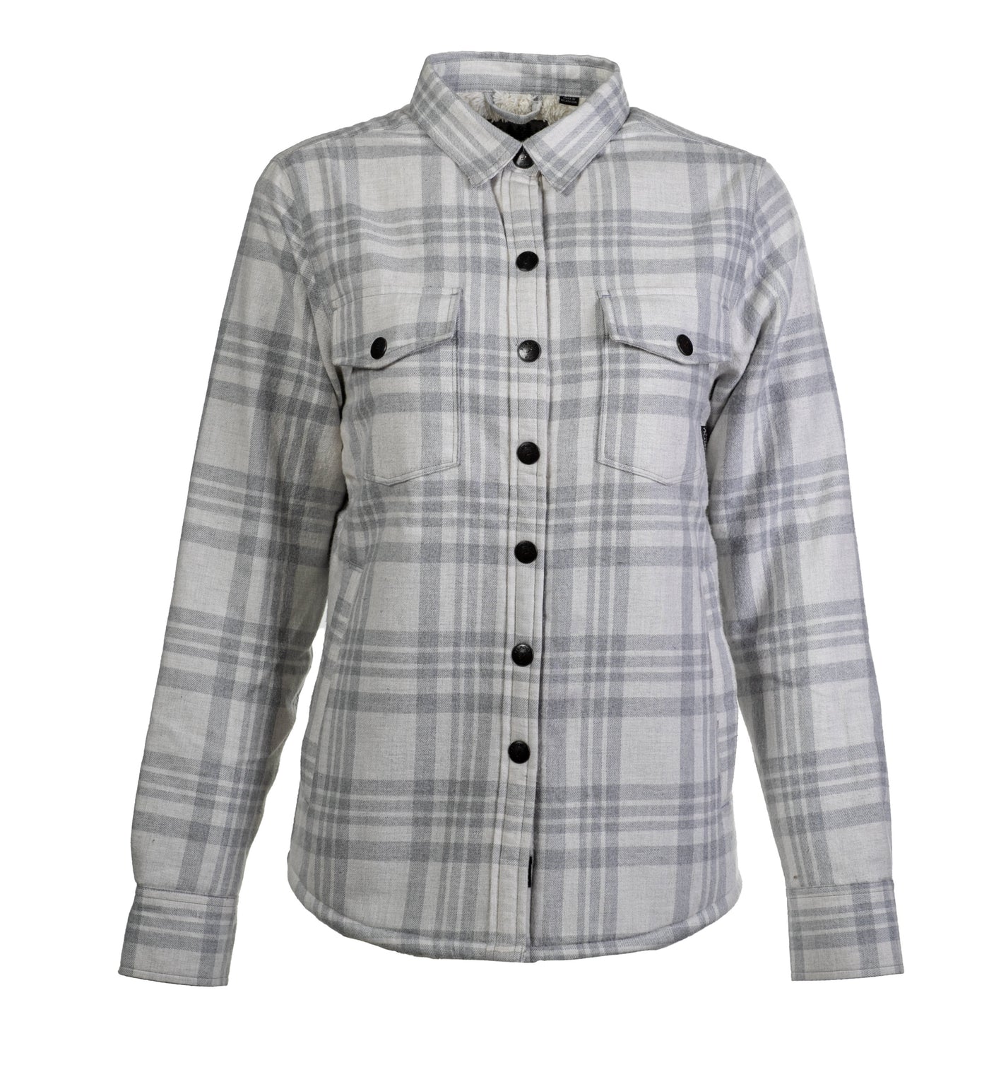 Women's Northwood Sherpa Insulated Flannel Jacket- Cloud Grey