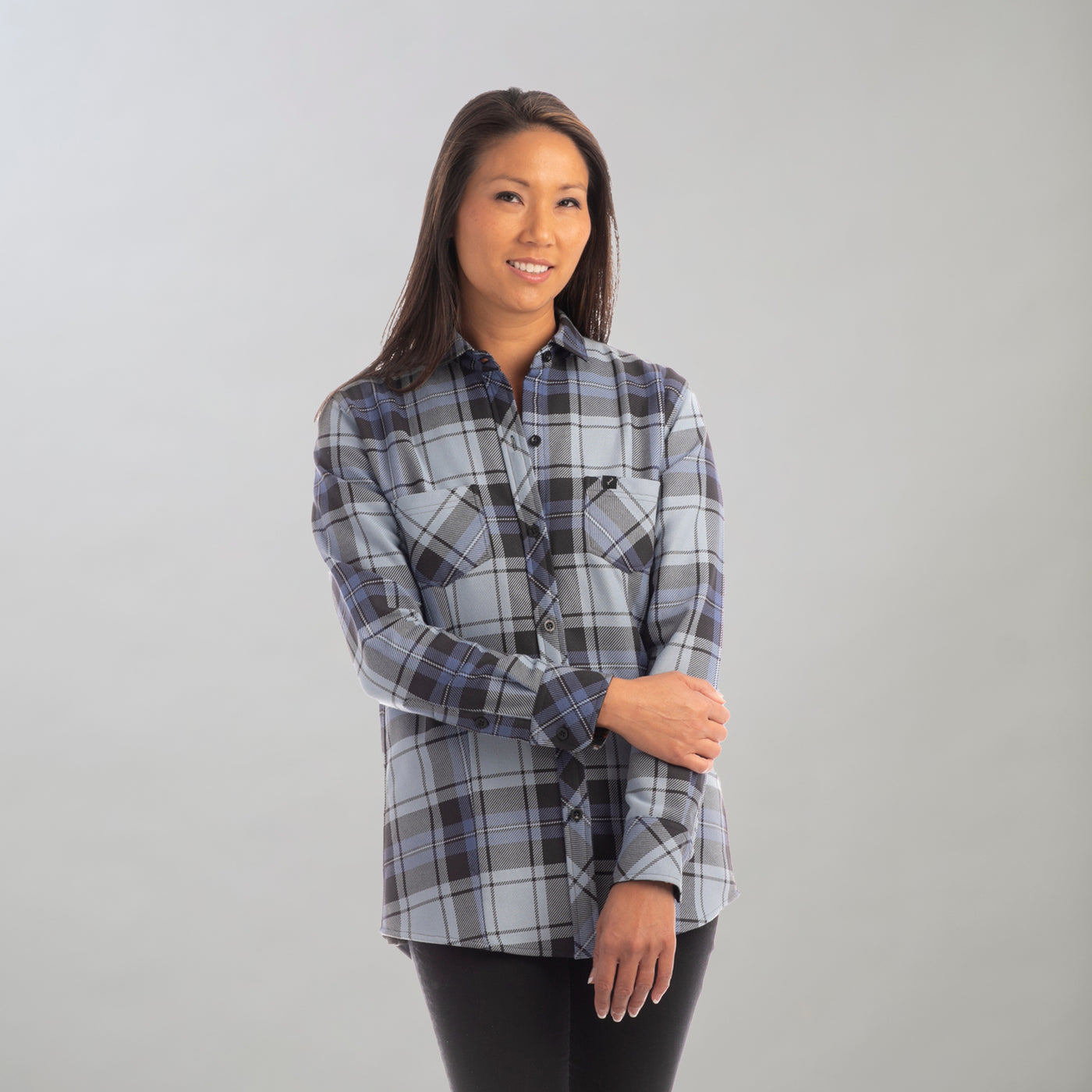 Women's Hemlock Flannel- Dun Blue