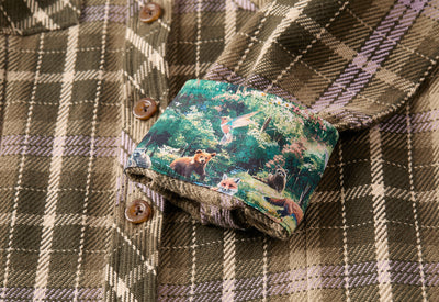 Women's Fireside Flannel- Grove Green